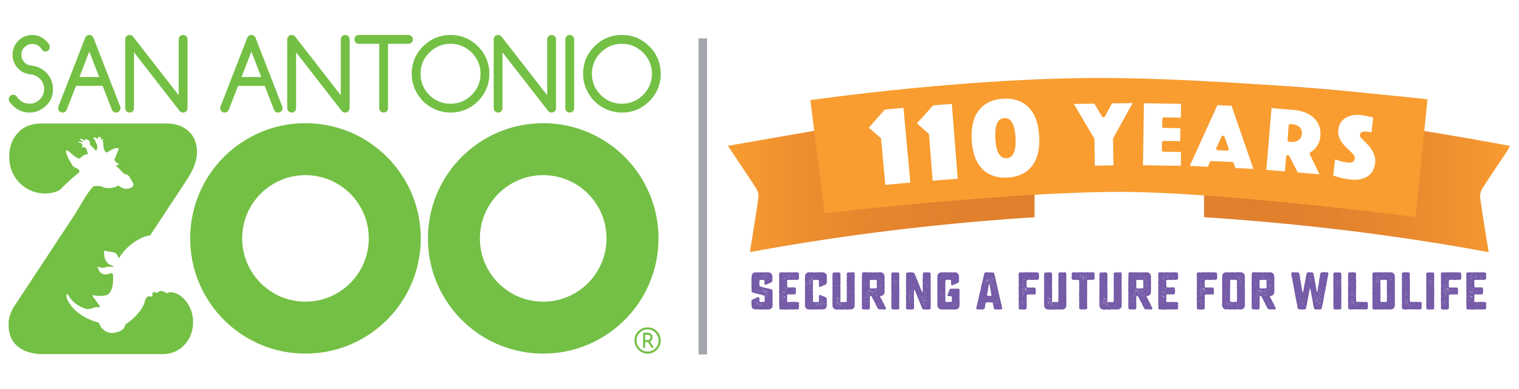 a green logo for San Antonio Zoo